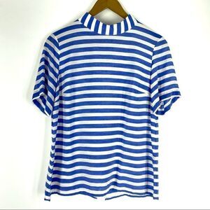 Banana Republic Striped Short Sleeve Top Shirt Womens Casual or Dress Up